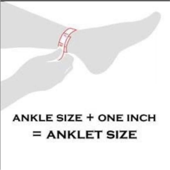 SILVER STARS DANGLE CHARM ADJUSTABLE ANKLET - Picture 4 of 4